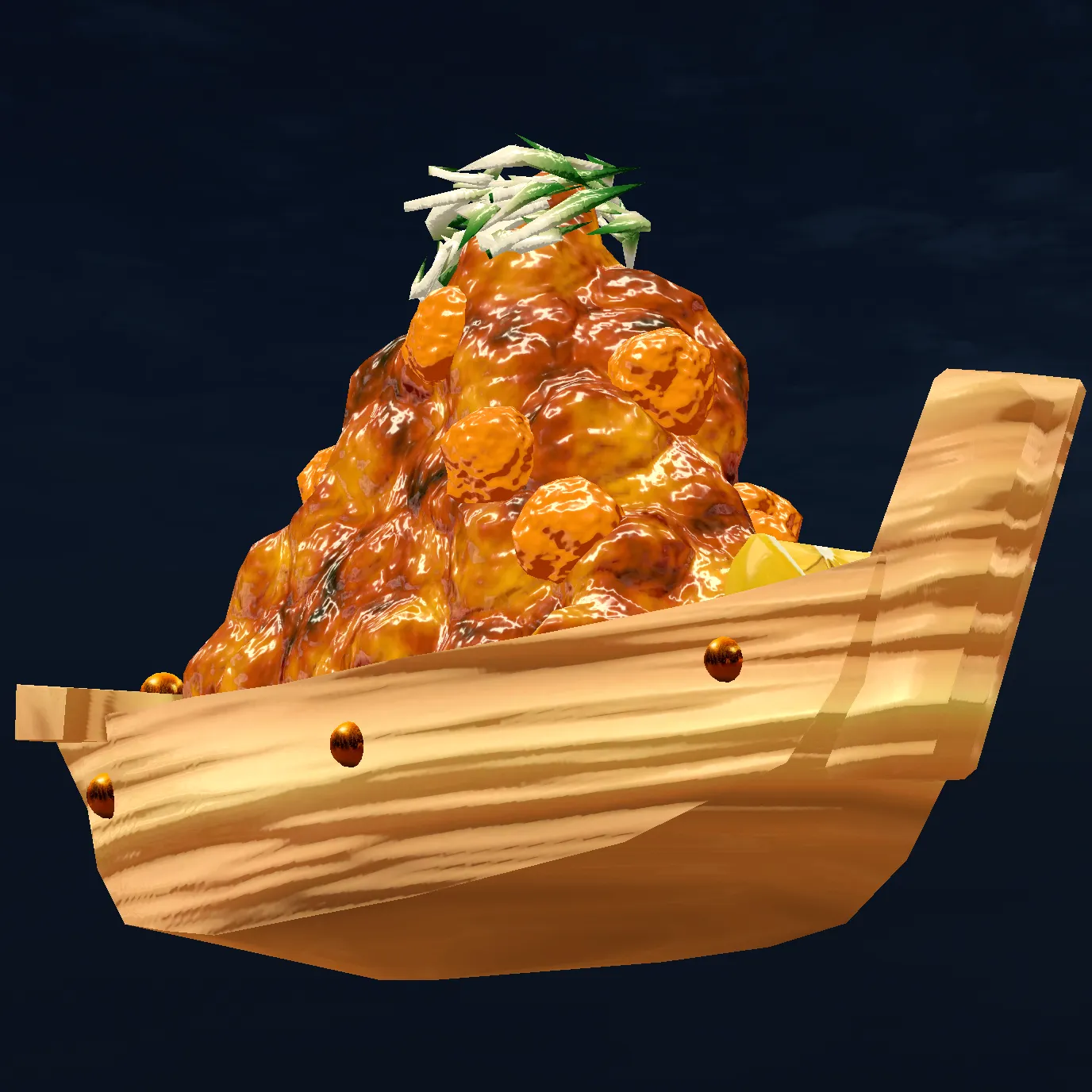 【VRChat想定ワールドギミック】「船盛りからあげ」